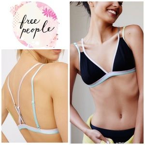Free People Finn bra - black strappy bralette